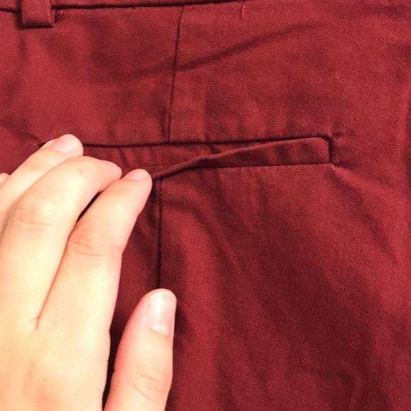 Burgundy J Crew Mercantile Chino Pants - Sz 2 - Picture 8 of 8
